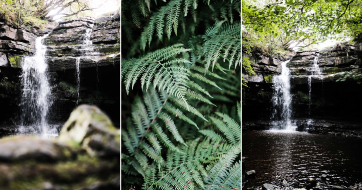 Gibson's Cave and Summerhill Force Waterfall